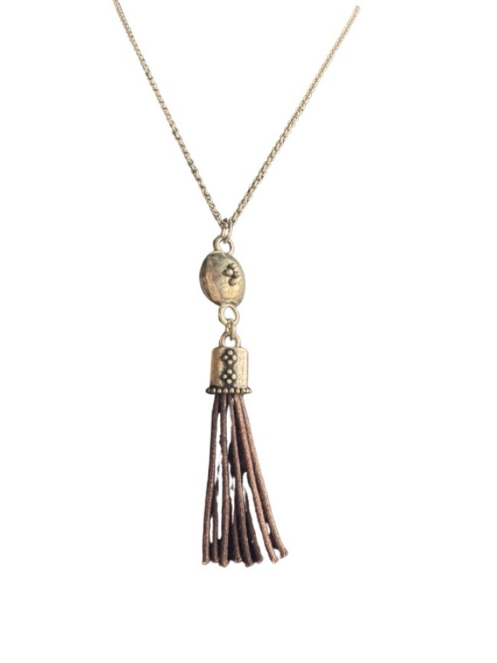 Handmade Silver And Leather Tassel